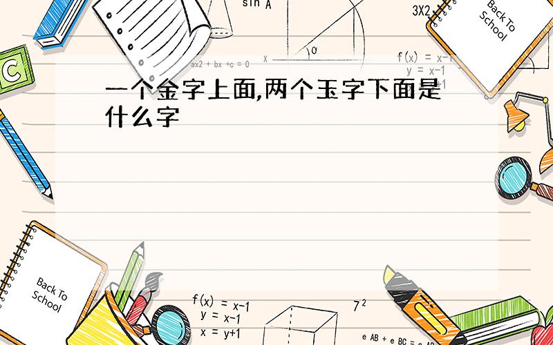 一个金字上面,两个玉字下面是什么字