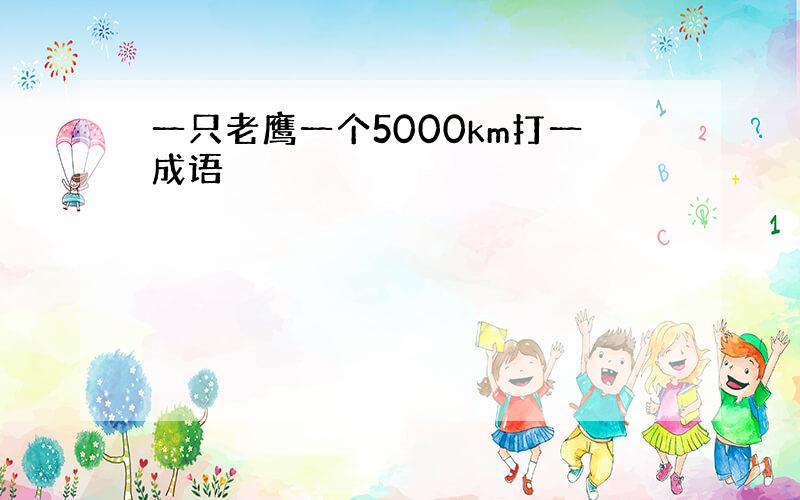 一只老鹰一个5000km打一成语