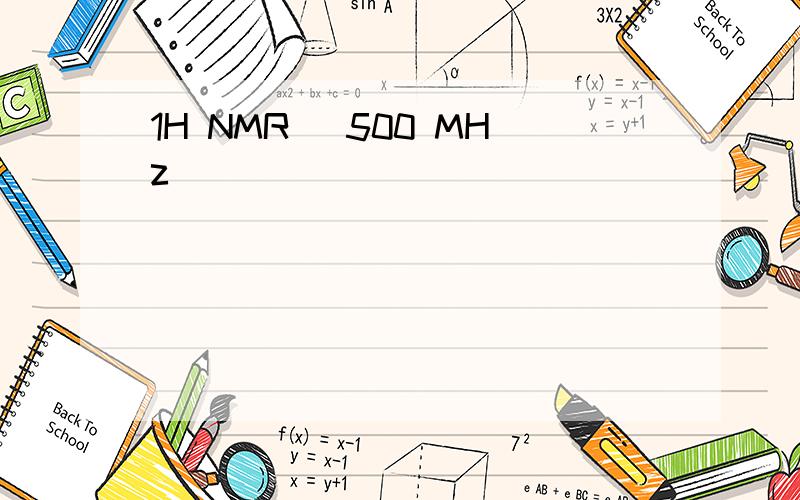 1H NMR (500 MHz)