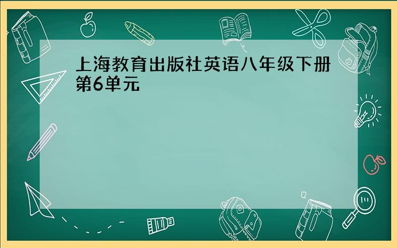 上海教育出版社英语八年级下册第6单元