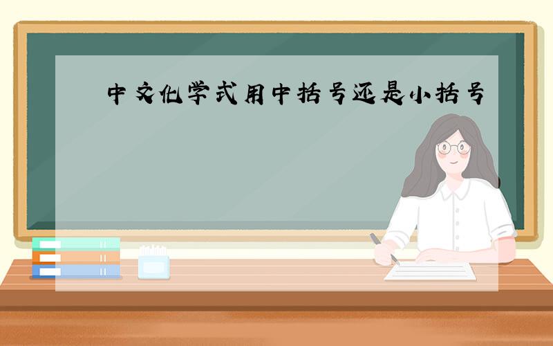 中文化学式用中括号还是小括号