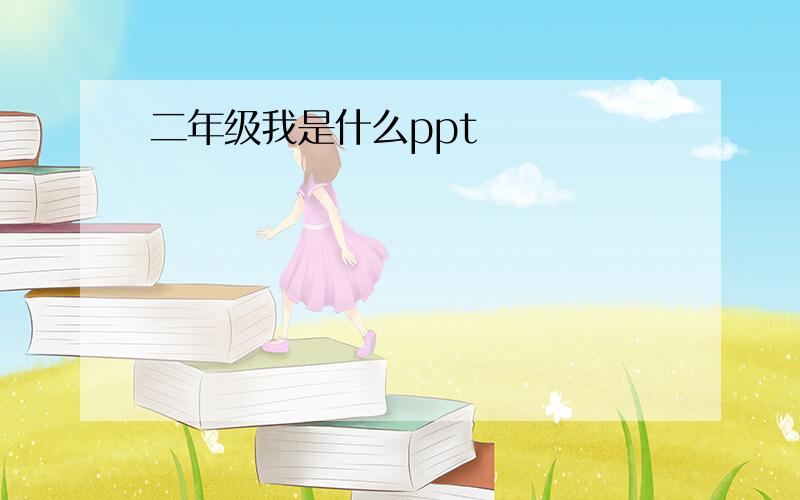 二年级我是什么ppt