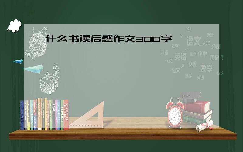 什么书读后感作文300字