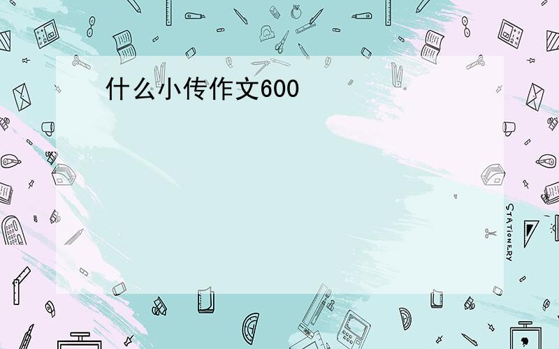 什么小传作文600