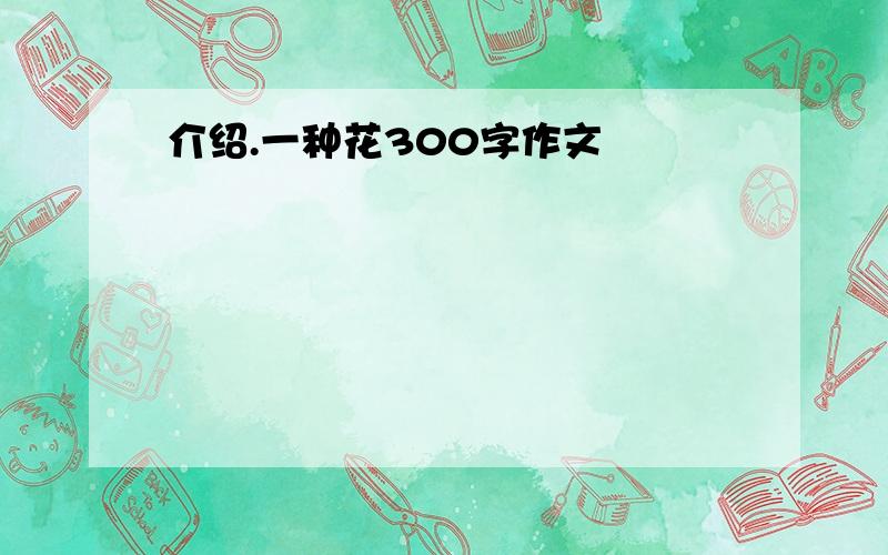 介绍.一种花300字作文