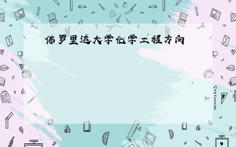 佛罗里达大学化学工程方向