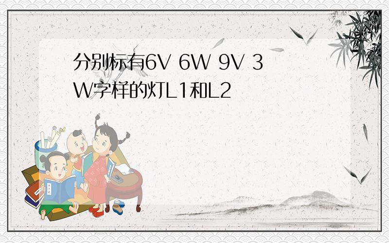 分别标有6V 6W 9V 3W字样的灯L1和L2