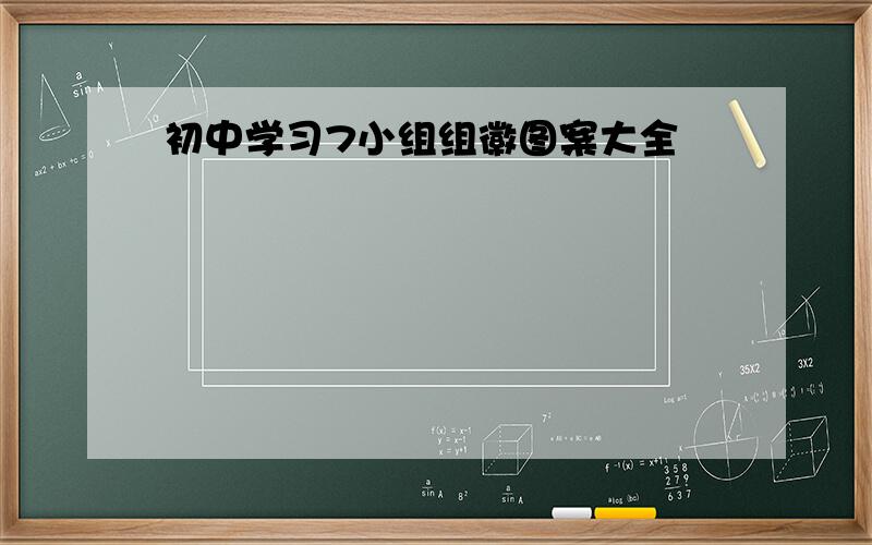 初中学习7小组组徽图案大全