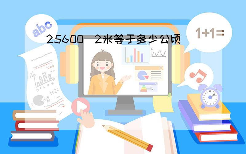 25600^2米等于多少公顷