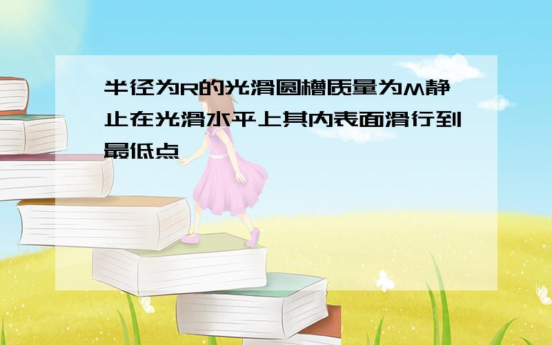 半径为R的光滑圆槽质量为M静止在光滑水平上其内表面滑行到最低点