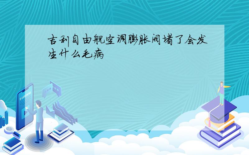 吉利自由舰空调膨胀阀堵了会发生什么毛病