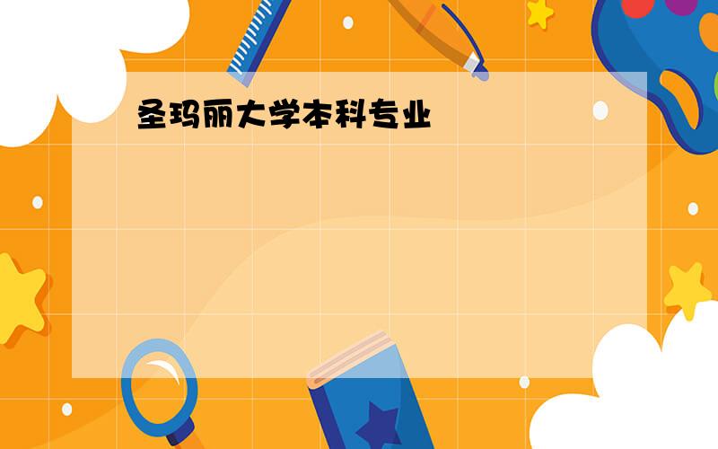 圣玛丽大学本科专业