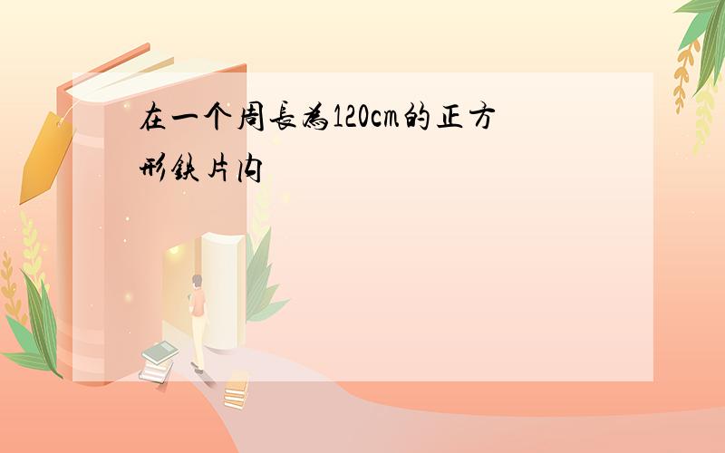 在一个周长为120cm的正方形铁片内