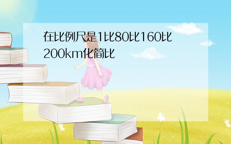 在比例尺是1比80比160比200km化简比