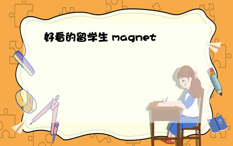 好看的留学生 magnet