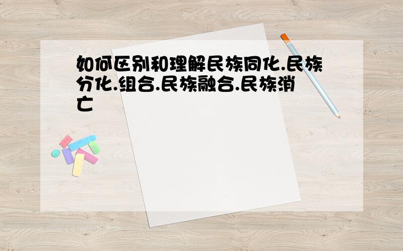 如何区别和理解民族同化.民族分化.组合.民族融合.民族消亡