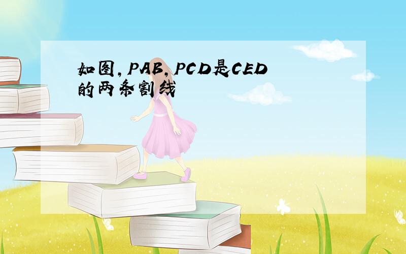 如图,PAB,PCD是CED的两条割线