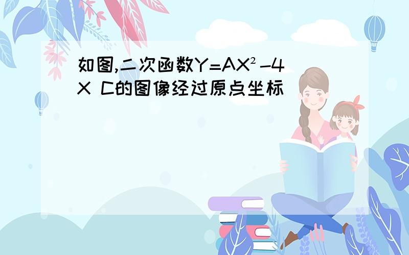 如图,二次函数Y=AX²-4X C的图像经过原点坐标