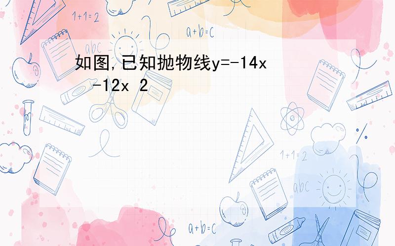 如图,已知抛物线y=-14x²-12x 2