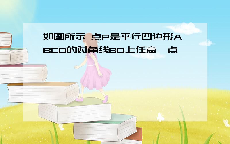 如图所示 点P是平行四边形ABCD的对角线BD上任意一点