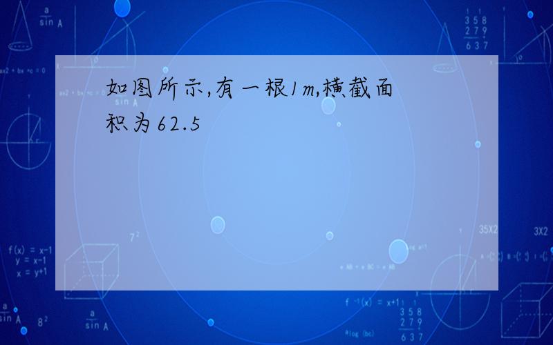 如图所示,有一根1m,横截面积为62.5