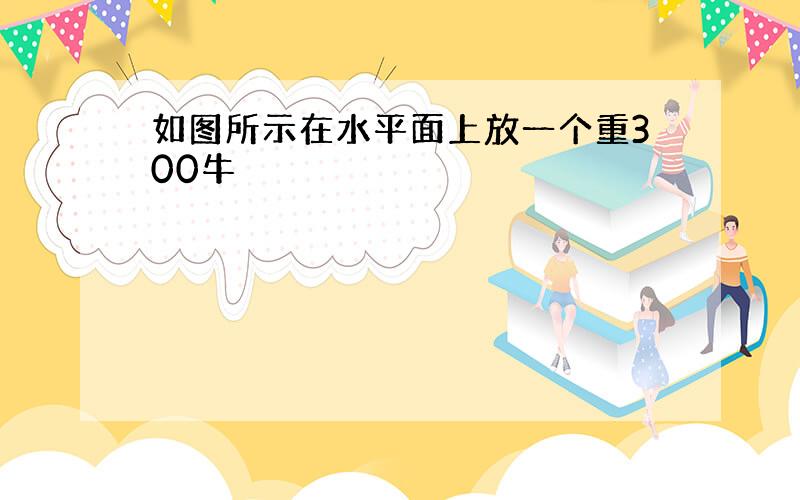 如图所示在水平面上放一个重300牛