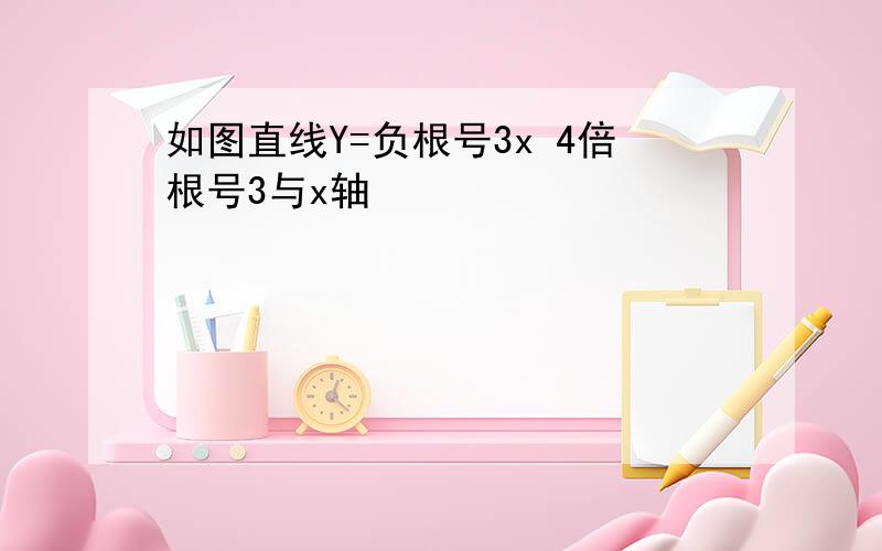 如图直线Y=负根号3x 4倍根号3与x轴