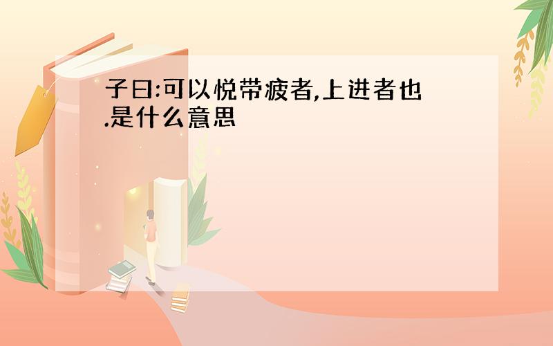 子曰:可以悦带疲者,上进者也.是什么意思