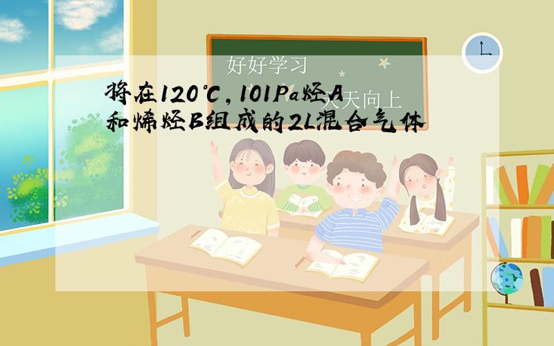 将在120℃,101Pa烃A和烯烃B组成的2L混合气体