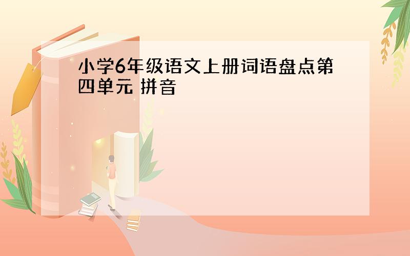 小学6年级语文上册词语盘点第四单元 拼音