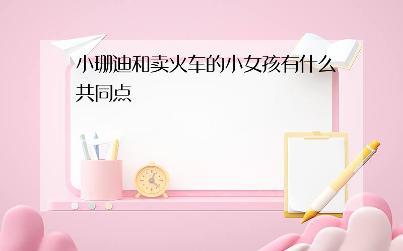 小珊迪和卖火车的小女孩有什么共同点