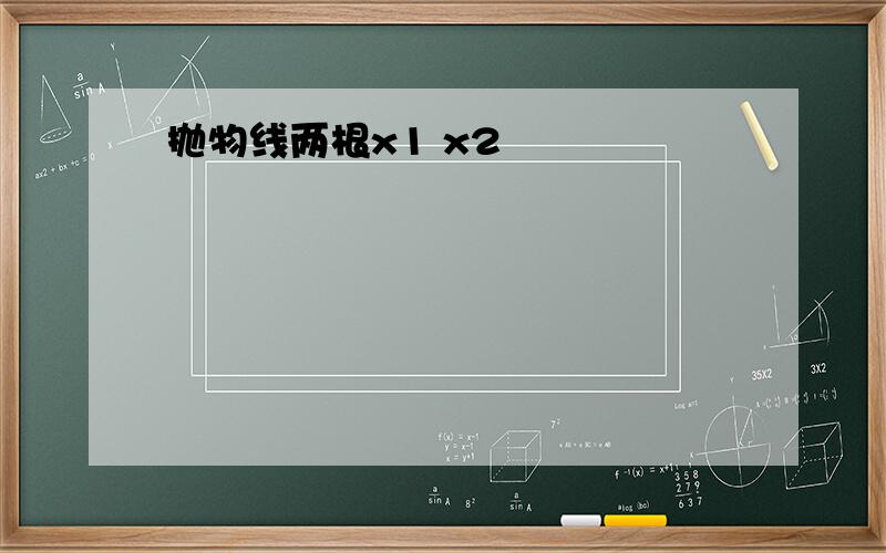 抛物线两根x1 x2