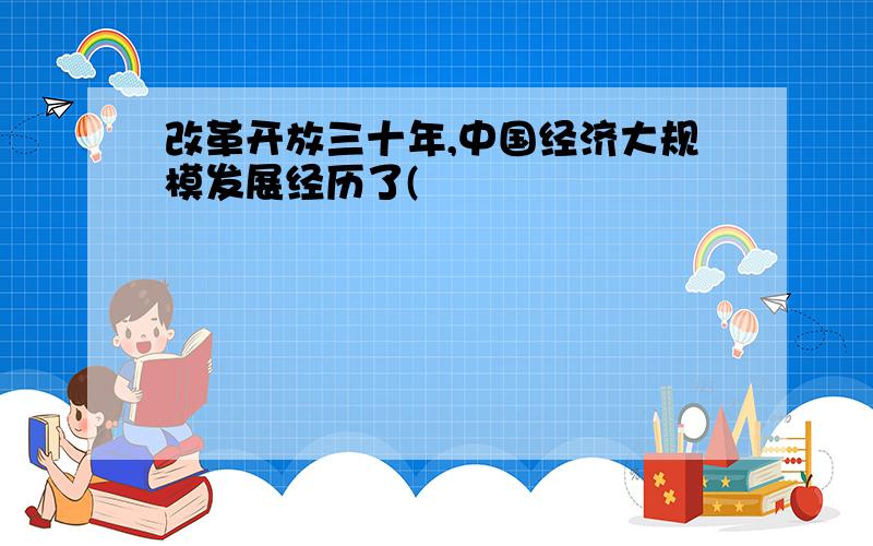 改革开放三十年,中国经济大规模发展经历了(