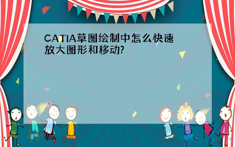 CATIA草图绘制中怎么快速放大图形和移动?