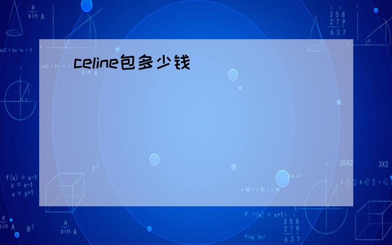 celine包多少钱