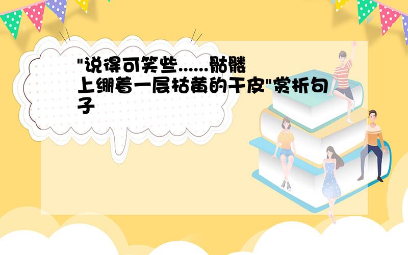 "说得可笑些......骷髅上绷着一层枯黄的干皮"赏析句子