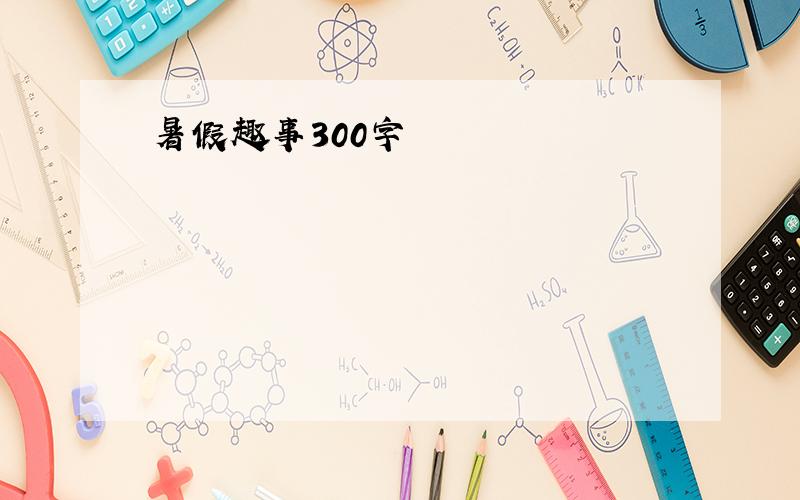 暑假趣事300字