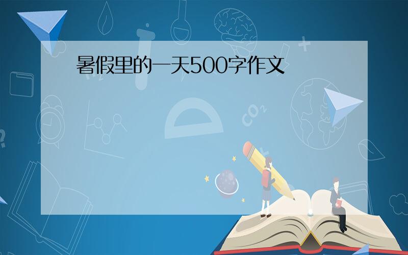 暑假里的一天500字作文