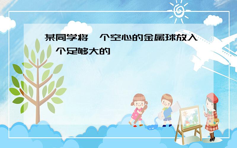 某同学将一个空心的金属球放入一个足够大的