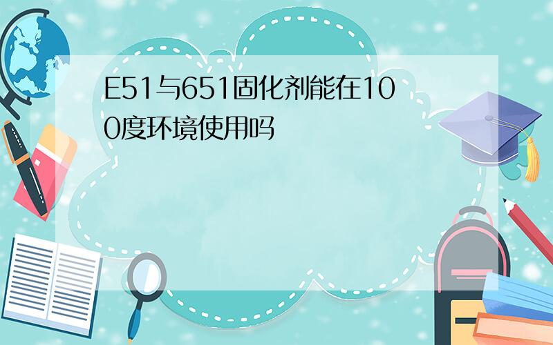 E51与651固化剂能在100度环境使用吗