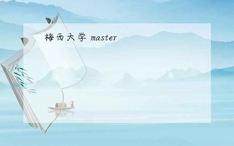 梅西大学 master