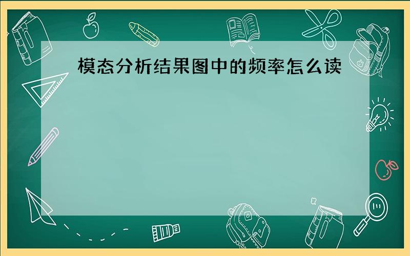 模态分析结果图中的频率怎么读