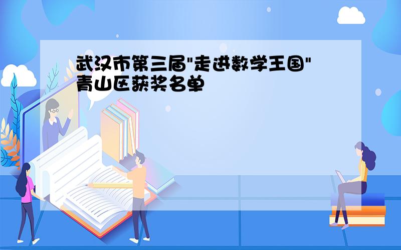 武汉市第三届"走进数学王国"青山区获奖名单