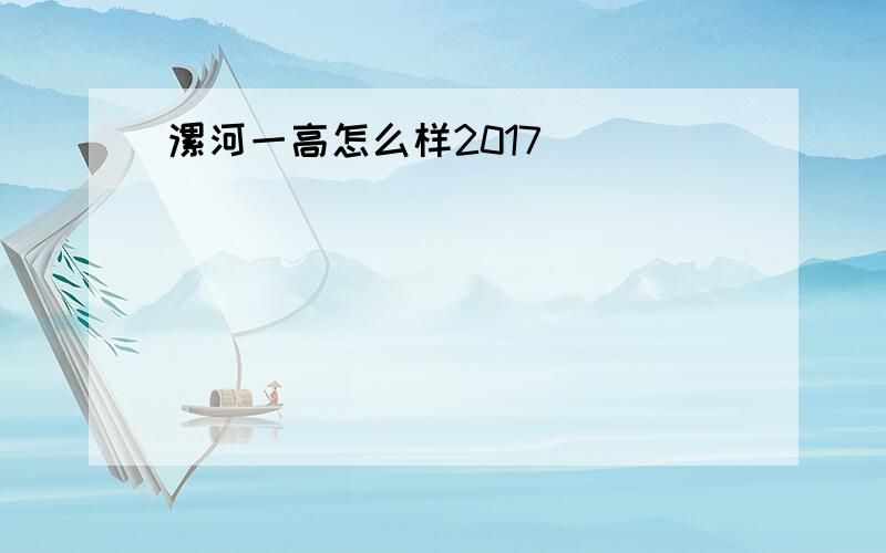 漯河一高怎么样2017