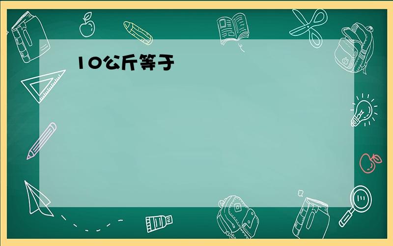 10公斤等于