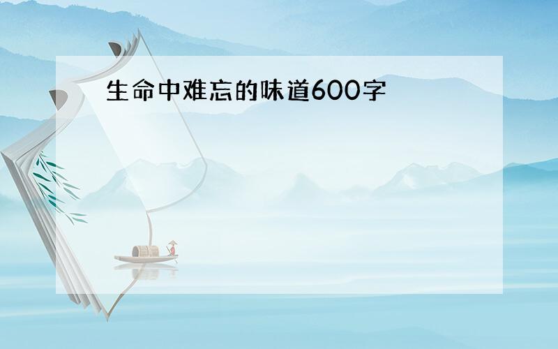 生命中难忘的味道600字