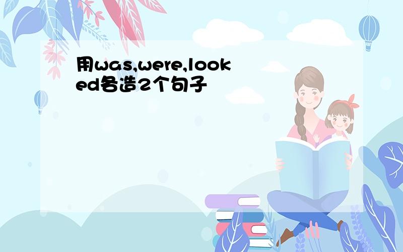 用was,were,looked各造2个句子