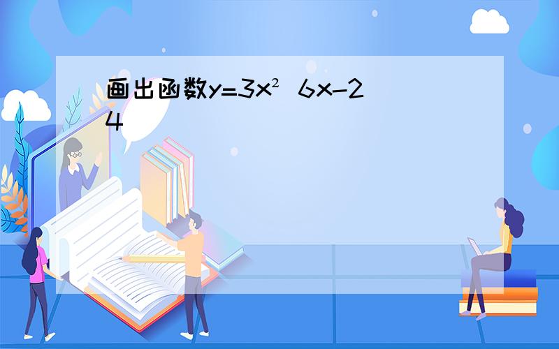 画出函数y=3x² 6x-24