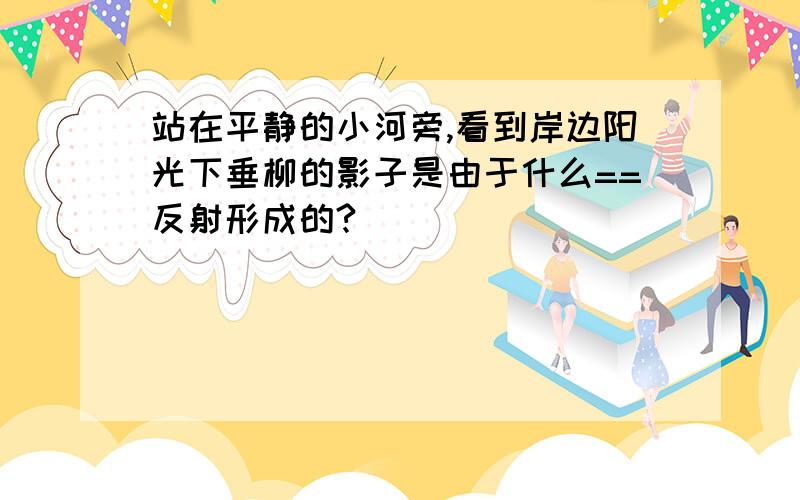 站在平静的小河旁,看到岸边阳光下垂柳的影子是由于什么==反射形成的?