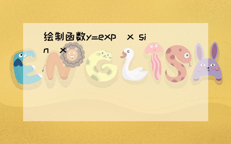 绘制函数y=exp(x sin(x))